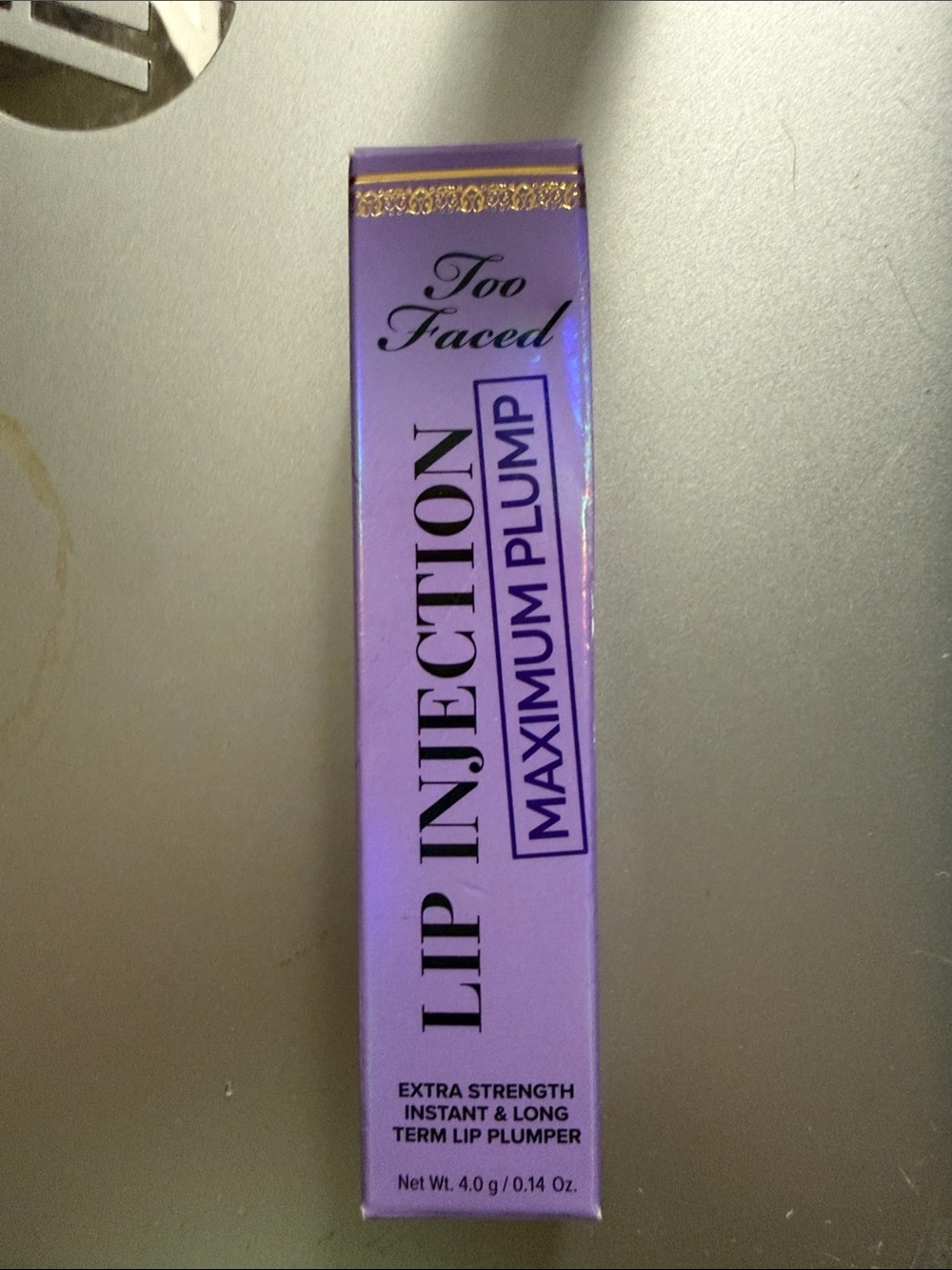 Too Faced Lip Injection Maximum Plump - Lavender Purple Packaging
